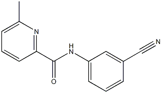 N-(3-cyanophenyl)-6-methylpyridine-2-carboxamide Struktur