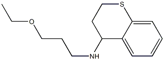 N-(3-ethoxypropyl)-3,4-dihydro-2H-1-benzothiopyran-4-amine Struktur