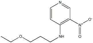 N-(3-ethoxypropyl)-3-nitropyridin-4-amine Struktur