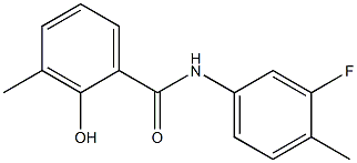 N-(3-fluoro-4-methylphenyl)-2-hydroxy-3-methylbenzamide Struktur