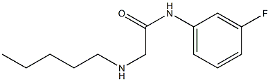 N-(3-fluorophenyl)-2-(pentylamino)acetamide Struktur