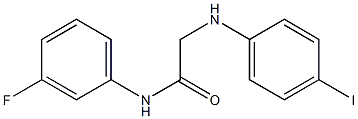 N-(3-fluorophenyl)-2-[(4-iodophenyl)amino]acetamide Struktur