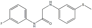 N-(3-fluorophenyl)-2-{[3-(methylsulfanyl)phenyl]amino}acetamide Struktur