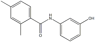 N-(3-hydroxyphenyl)-2,4-dimethylbenzamide Struktur