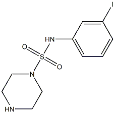 N-(3-iodophenyl)piperazine-1-sulfonamide Struktur