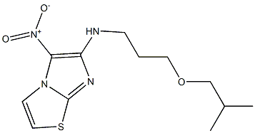 N-(3-isobutoxypropyl)-5-nitroimidazo[2,1-b][1,3]thiazol-6-amine Struktur