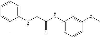 N-(3-methoxyphenyl)-2-[(2-methylphenyl)amino]acetamide Struktur