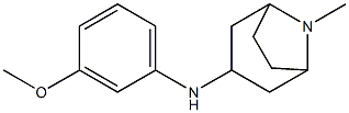 N-(3-methoxyphenyl)-8-methyl-8-azabicyclo[3.2.1]octan-3-amine Struktur