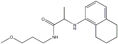 N-(3-methoxypropyl)-2-(5,6,7,8-tetrahydronaphthalen-1-ylamino)propanamide Struktur