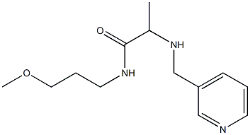 N-(3-methoxypropyl)-2-[(pyridin-3-ylmethyl)amino]propanamide Struktur