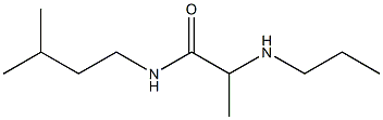 N-(3-methylbutyl)-2-(propylamino)propanamide Struktur