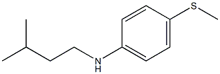 N-(3-methylbutyl)-4-(methylsulfanyl)aniline Struktur