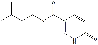 N-(3-methylbutyl)-6-oxo-1,6-dihydropyridine-3-carboxamide Struktur