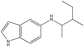 N-(3-methylpentan-2-yl)-1H-indol-5-amine Struktur