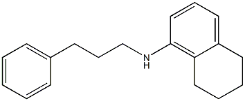 N-(3-phenylpropyl)-5,6,7,8-tetrahydronaphthalen-1-amine Struktur