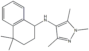 N-(4,4-dimethyl-1,2,3,4-tetrahydronaphthalen-1-yl)-1,3,5-trimethyl-1H-pyrazol-4-amine Struktur