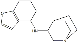 N-(4,5,6,7-tetrahydro-1-benzofuran-4-yl)-1-azabicyclo[2.2.2]octan-3-amine Struktur