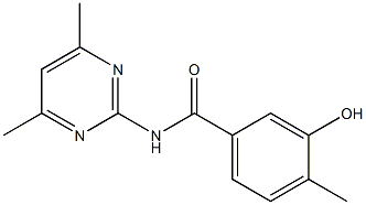 N-(4,6-dimethylpyrimidin-2-yl)-3-hydroxy-4-methylbenzamide Struktur