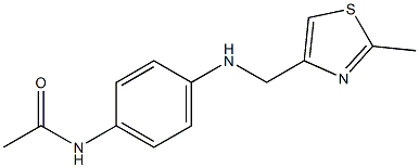 N-(4-{[(2-methyl-1,3-thiazol-4-yl)methyl]amino}phenyl)acetamide Struktur