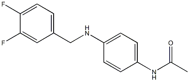 N-(4-{[(3,4-difluorophenyl)methyl]amino}phenyl)acetamide Struktur