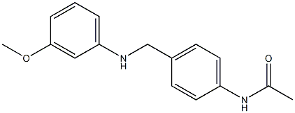 N-(4-{[(3-methoxyphenyl)amino]methyl}phenyl)acetamide Struktur