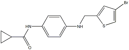 N-(4-{[(4-bromothiophen-2-yl)methyl]amino}phenyl)cyclopropanecarboxamide Struktur