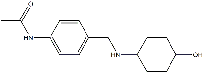 N-(4-{[(4-hydroxycyclohexyl)amino]methyl}phenyl)acetamide Struktur