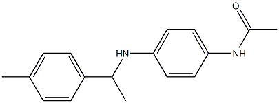 N-(4-{[1-(4-methylphenyl)ethyl]amino}phenyl)acetamide Struktur