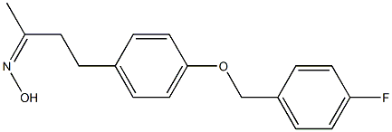 N-(4-{4-[(4-fluorophenyl)methoxy]phenyl}butan-2-ylidene)hydroxylamine Struktur