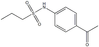 N-(4-acetylphenyl)propane-1-sulfonamide Struktur