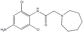 N-(4-amino-2,6-dichlorophenyl)-2-(azepan-1-yl)acetamide Struktur