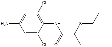 N-(4-amino-2,6-dichlorophenyl)-2-(propylsulfanyl)propanamide Struktur