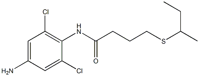 N-(4-amino-2,6-dichlorophenyl)-4-(butan-2-ylsulfanyl)butanamide Struktur