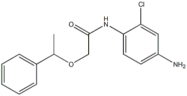 N-(4-amino-2-chlorophenyl)-2-(1-phenylethoxy)acetamide Struktur