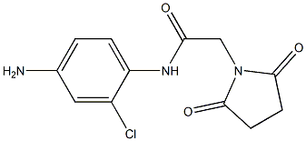 N-(4-amino-2-chlorophenyl)-2-(2,5-dioxopyrrolidin-1-yl)acetamide Struktur