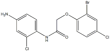 N-(4-amino-2-chlorophenyl)-2-(2-bromo-4-chlorophenoxy)acetamide Struktur