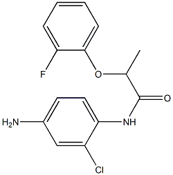 N-(4-amino-2-chlorophenyl)-2-(2-fluorophenoxy)propanamide Struktur