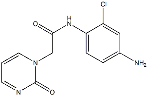 N-(4-amino-2-chlorophenyl)-2-(2-oxopyrimidin-1(2H)-yl)acetamide Struktur