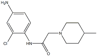 N-(4-amino-2-chlorophenyl)-2-(4-methylpiperidin-1-yl)acetamide Struktur