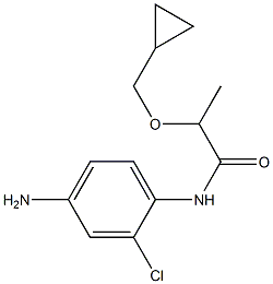 N-(4-amino-2-chlorophenyl)-2-(cyclopropylmethoxy)propanamide Struktur