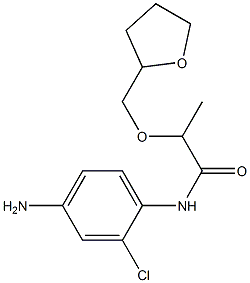 N-(4-amino-2-chlorophenyl)-2-(oxolan-2-ylmethoxy)propanamide Struktur