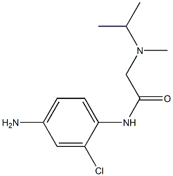 N-(4-amino-2-chlorophenyl)-2-[isopropyl(methyl)amino]acetamide Struktur