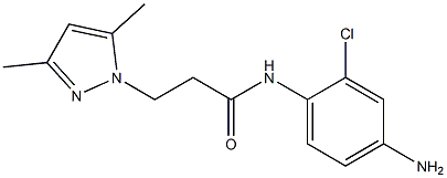 N-(4-amino-2-chlorophenyl)-3-(3,5-dimethyl-1H-pyrazol-1-yl)propanamide Struktur