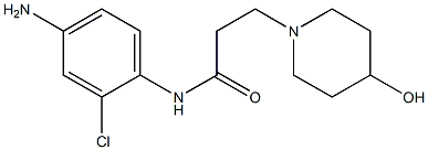 N-(4-amino-2-chlorophenyl)-3-(4-hydroxypiperidin-1-yl)propanamide Struktur