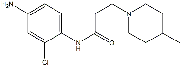 N-(4-amino-2-chlorophenyl)-3-(4-methylpiperidin-1-yl)propanamide Struktur