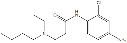 N-(4-amino-2-chlorophenyl)-3-[butyl(ethyl)amino]propanamide Struktur