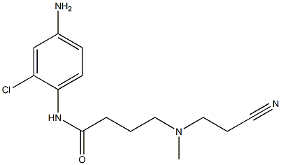 N-(4-amino-2-chlorophenyl)-4-[(2-cyanoethyl)(methyl)amino]butanamide Struktur