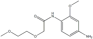 N-(4-amino-2-methoxyphenyl)-2-(2-methoxyethoxy)acetamide Struktur