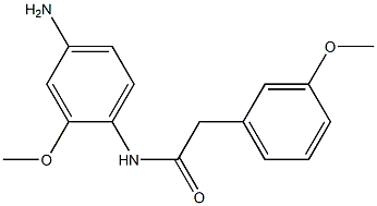 N-(4-amino-2-methoxyphenyl)-2-(3-methoxyphenyl)acetamide Struktur