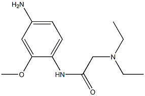 N-(4-amino-2-methoxyphenyl)-2-(diethylamino)acetamide Struktur